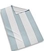 Color:Seaglass - Image 2 - Outdoor Collection Block Stripe Cotton Beach Towel