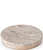 Color:Brown Marble - Image 1 - San Marino Marble & Mango Wood Soap Dish