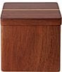 Color:Brownwood - Image 1 - Sutton Collection Acadia Wood Cotton Storage Jar with Lid