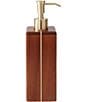 Color:Brownwood - Image 1 - Sutton Collection Acadia Wood Soap/Lotion Pump Dispenser