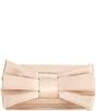Color:Champagne - Image 1 - Oversize Bow Clutch