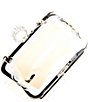 Color:Ivory - Image 3 - Pearl Ring Pouch Frame Clutch