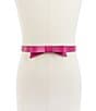 kate spade new york .75#double; Leather Bow Belt, Color:Marker Pink - Image 4