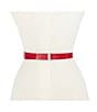 Color:Engine Red - Image 5 - .75#double; Leather Bow Belt