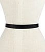 Color:Black - Image 5 - 0.78#double; Plaque Leather Black Belt