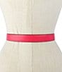 Color:Pom Pom Pink - Image 5 - 1#double; Leather Belt