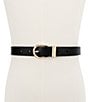 kate spade new york 1#double; Two-Tone Molten Loop Belt, Color:Black - Image 4