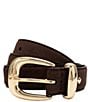 kate spade new york 1.18#double; Suede Molten Buckle Belt - Image 1