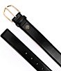 Color:Black - Image 3 - 1.37#double; Feather Edge Leather Belt