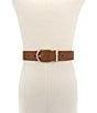 kate spade new york 1.37#double; Two tone Molten Loop Leather Belt - Image 4