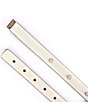 Color:Cream - Image 3 - Kate Spade New York 19mm Pearl Studded Bow Belt