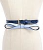 Color:French Navy/Cosmic Zen - Image 4 - 2-for-1 Leather Belt Set