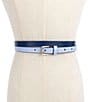 Color:French Navy/Cosmic Zen - Image 5 - 2-for-1 Leather Belt Set