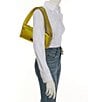 Color:Chartreuse Multi - Image 4 - Afterparty Satin & Crystal Shoulder Bag