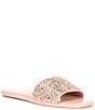 Color:Mochi Pink - Image 1 - All That Glitters Rhinestone Pave Slides