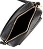 Color:Black - Image 3 - Ava Pebbled Leather Crossbody Bag
