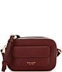 Color:Cordovan - Image 1 - Ava Pebbled Leather Crossbody Bag
