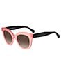 Color:Pink - Image 1 - Belah Butterfly Sunglasses