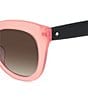 Color:Pink - Image 2 - Belah Butterfly Sunglasses