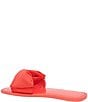 Color:Ponderosa Red - Image 3 - Bikini Fabric Bow Slide Sandals