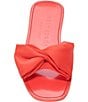 Color:Ponderosa Red - Image 4 - Bikini Fabric Bow Slide Sandals