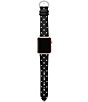 Color:Black and White - Image 2 - Black and White Dot Leather 38/40 mm Apple Watch® Strap
