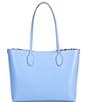 kate spade new york Bleecker Autumn Paisley Pop Printed Crossgrain Leather Large Tote Bag, Color:Genie Blue Multi - Image 2