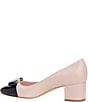 Color:Pale Vellum/Black - Image 3 - Bowdie Leather Dress Pumps