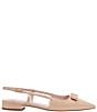 Color:Beach Sand - Image 2 - Bowdie Patent Leather Slingback Flats
