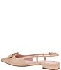 Color:Beach Sand - Image 3 - Bowdie Patent Leather Slingback Flats