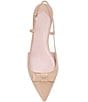 Color:Beach Sand - Image 5 - Bowdie Patent Leather Slingback Flats