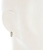 kate spade new york Brilliant Rhinestone Pave Mini Huggie Hoop Earrings, Color:Silver - Image 2