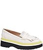 Color:Cream - Image 1 - Caddy Leather Platform Loafers