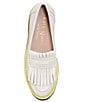 Color:Cream - Image 4 - Caddy Leather Platform Loafers