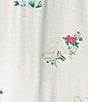 Color:White Novel - Image 4 - Celebration Printed Knit Shorty Bridal Pajama Set