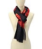 kate spade new york Charming Rose Oblong Scarf, Color:Plantentary/Navy - Image 4