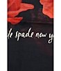 kate spade new york Charming Rose Oblong Scarf, Color:Plantentary/Navy - Image 6