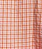 Color:Lilac Check - Image 3 - Checkered Print Sleeveless Square Neck Top & Woven Pant Pajama Set