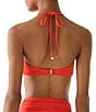 kate spade new york Contrast Rosette Solid High Neck Bra Swim Top - Image 6