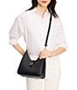 kate spade new york Dakota Leather Hobo Bag, Color:Black - Image 5