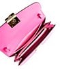 Color:Cosmic Pink - Image 3 - Dakota Smooth Leather Small Crossbody Bag
