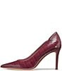 kate spade new york Daphne Crocodile Embossed Leather Pointed Toe Pumps - Image 4