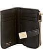 kate spade new york Deco Leather Small Compact Wallet, Color:Black - Image 3