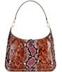 kate spade new york Deco Snake Embossed Leather Hobo Bag, Color:Multi - Image 2