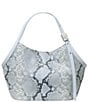 kate spade new york Deco Snake Embossed Leather Small Tulip Handle Tote Bag - Image 1