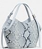 kate spade new york Deco Snake Embossed Leather Small Tulip Handle Tote Bag - Image 5