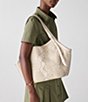 kate spade new york Deco Snake Embossed Leather Tulip Handle Tote Bag - Image 6