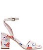 Color:Cream Dotty Floral - Image 2 - Delphine Floral Embroidered Ankle Strap Sandals