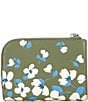 kate spade new york Devin Painterly Bouquet Embossed Leather Small Compact Wallet, Color:Cedar Stand Multi - Image 2