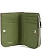 kate spade new york Devin Painterly Bouquet Embossed Leather Small Compact Wallet, Color:Cedar Stand Multi - Image 3